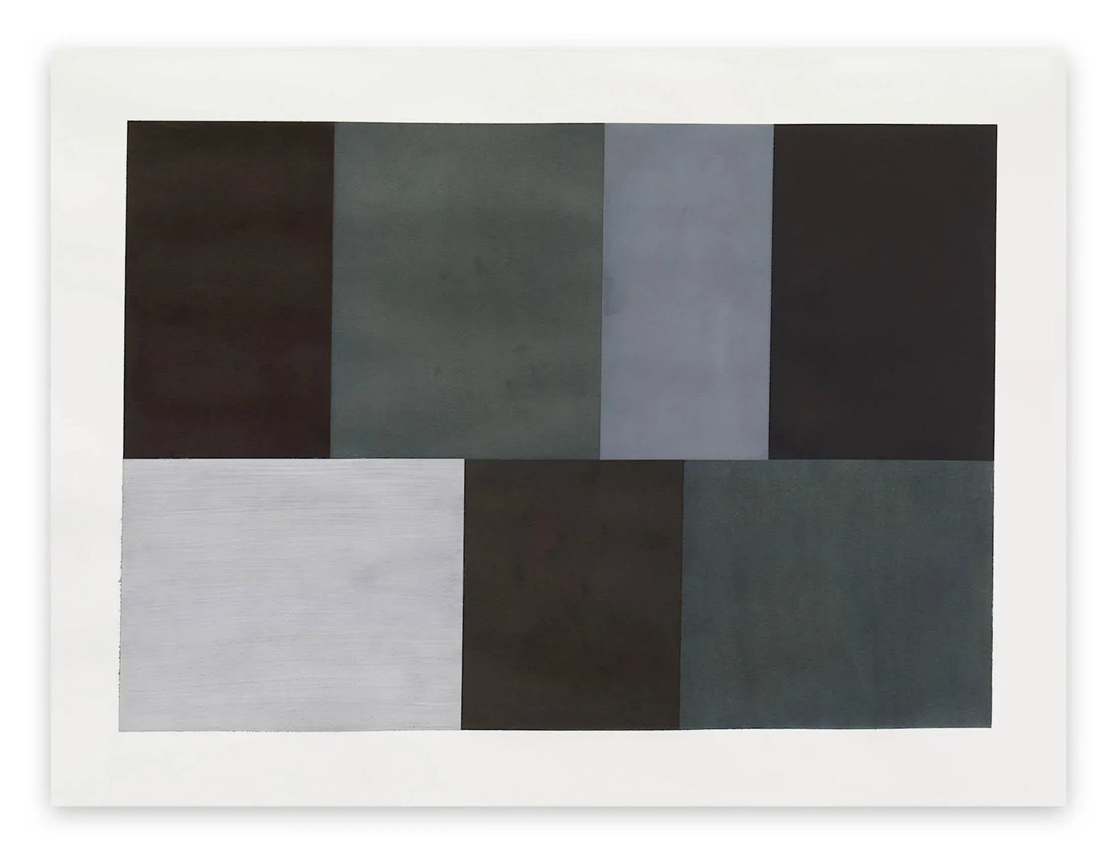 Tom McGlynn "Test Pattern 5 (Grey Study)", Painting - 4