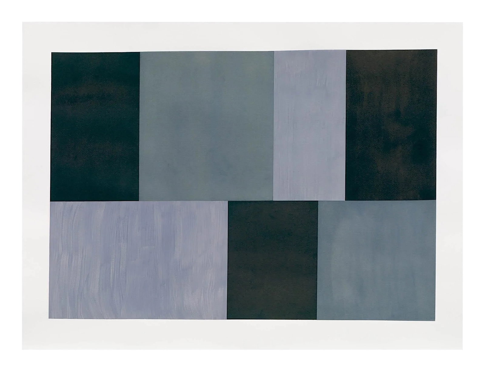 Tom McGlynn "Test Pattern 12 (Grey Study)", Painting (1 of 4)