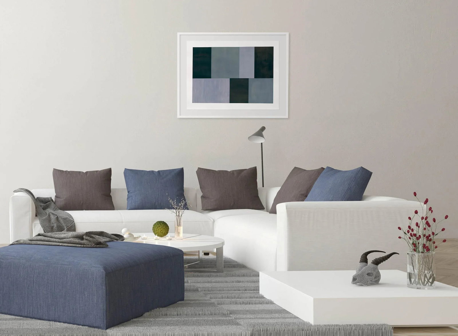 Tom McGlynn "Test Pattern 12 (Grey Study)", Painting - 2