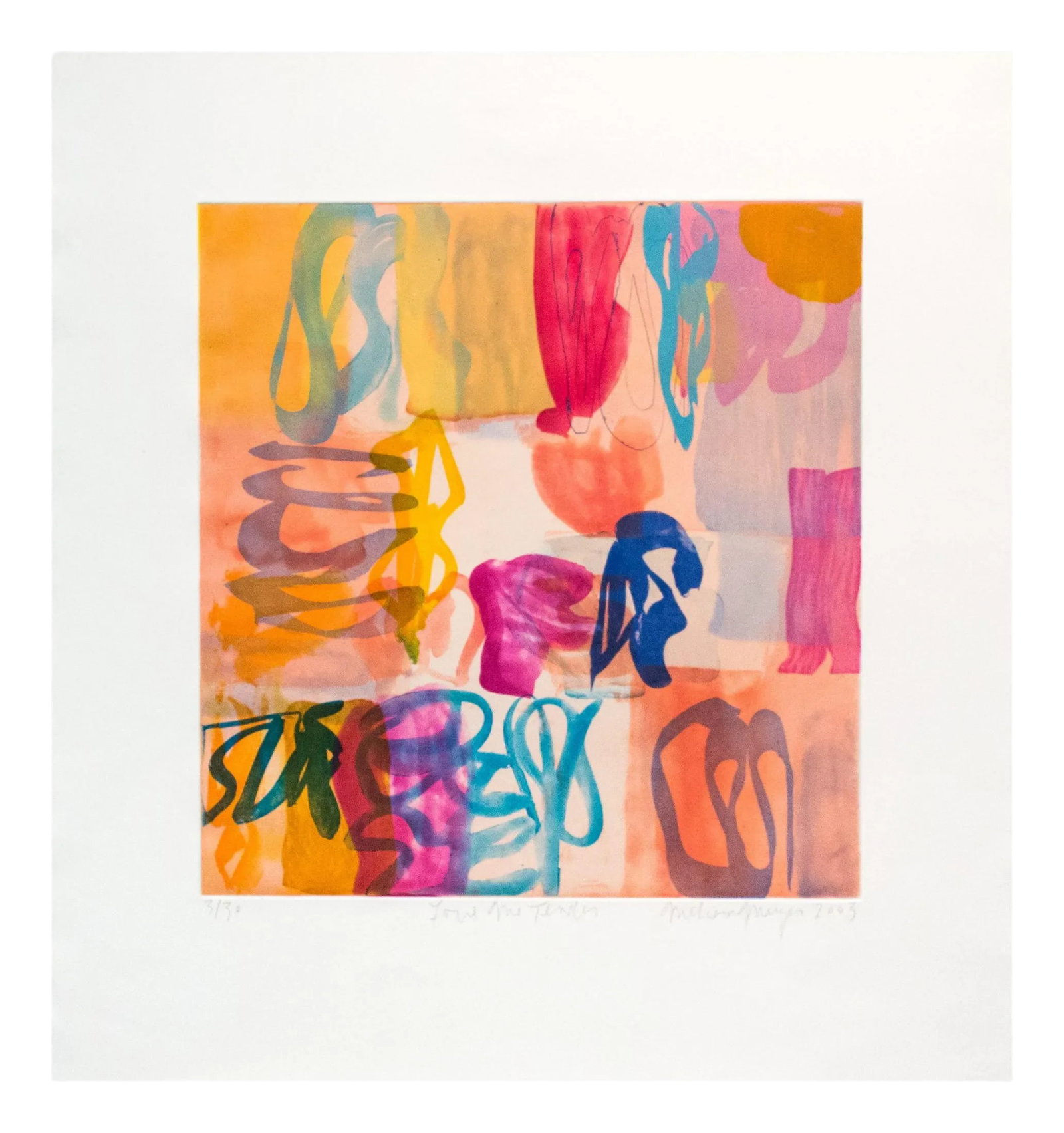 Melissa Meyer "Love Me Tender", Print: Etching Edition: Multiple, Unframed. Melissa Meyer has created a diverse oeuvre that includes oil paintings, drawings, watercolors, prints and large-scale public commissions.Her work is strongly influ