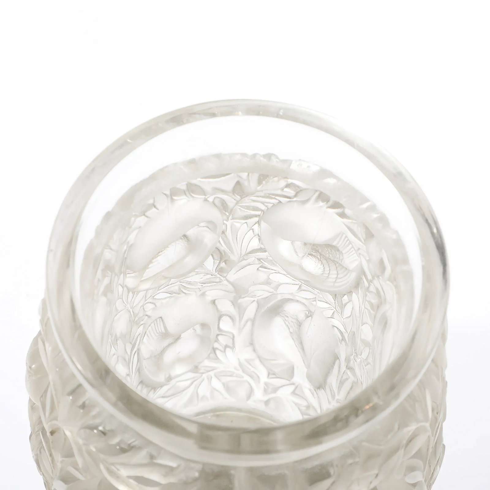 Mid-Century Modernist Crystal Bagatelle Vase Signed Lalique - 2