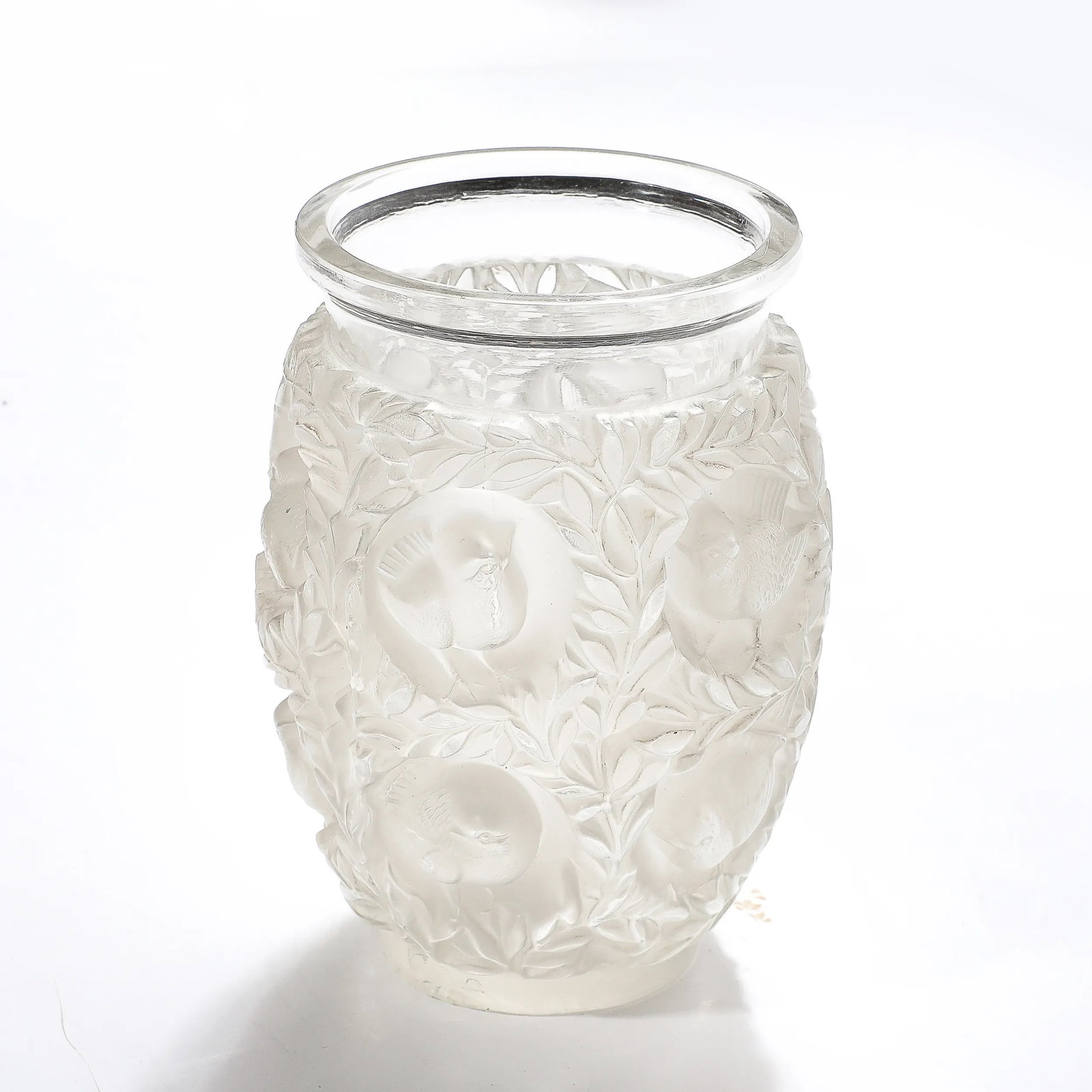Mid-Century Modernist Crystal Bagatelle Vase Signed Lalique - 3