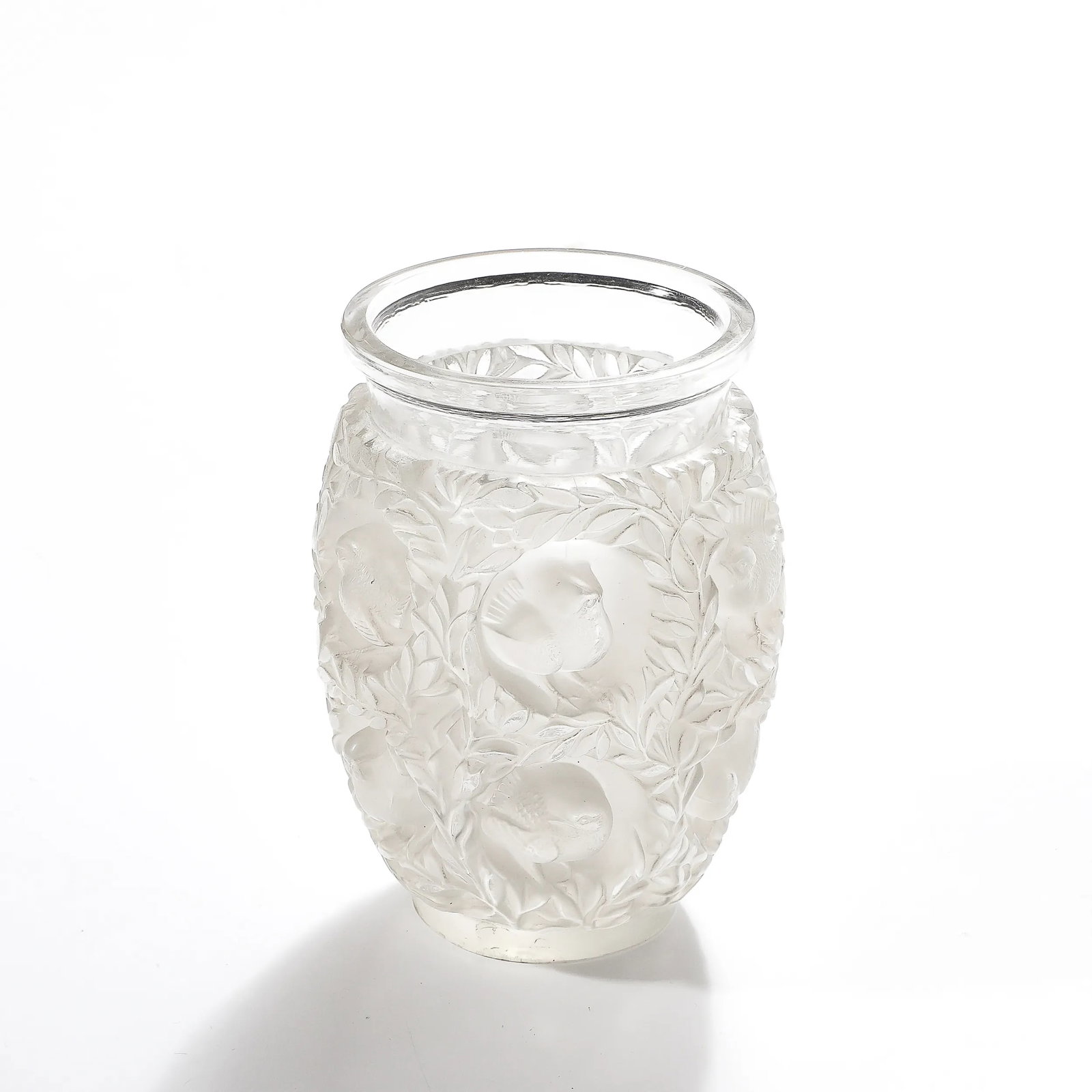 Mid-Century Modernist Crystal Bagatelle Vase Signed Lalique - 5