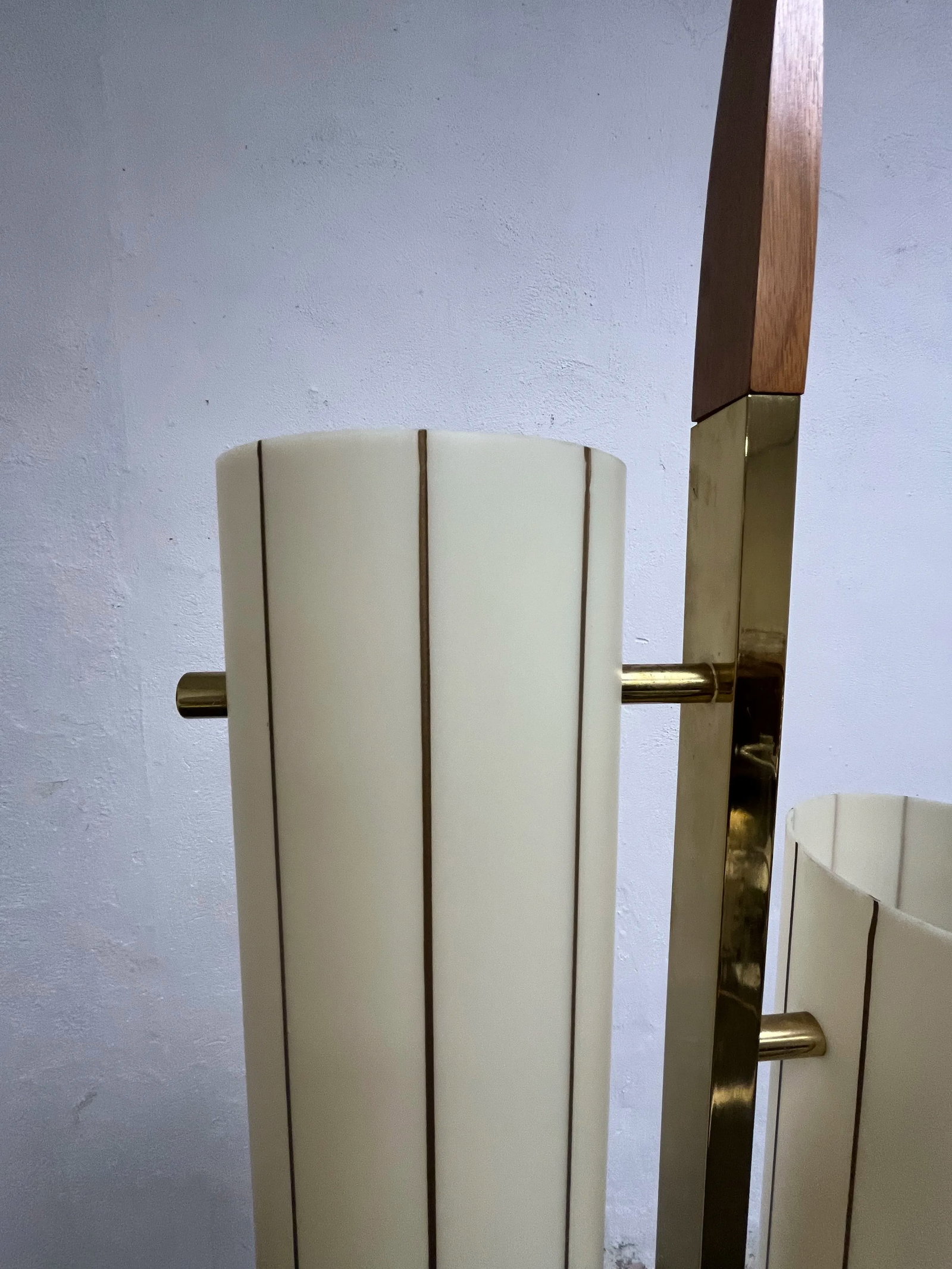 Mid Century Brass Floor Lamp Parzinger Laurel Thurston - 11