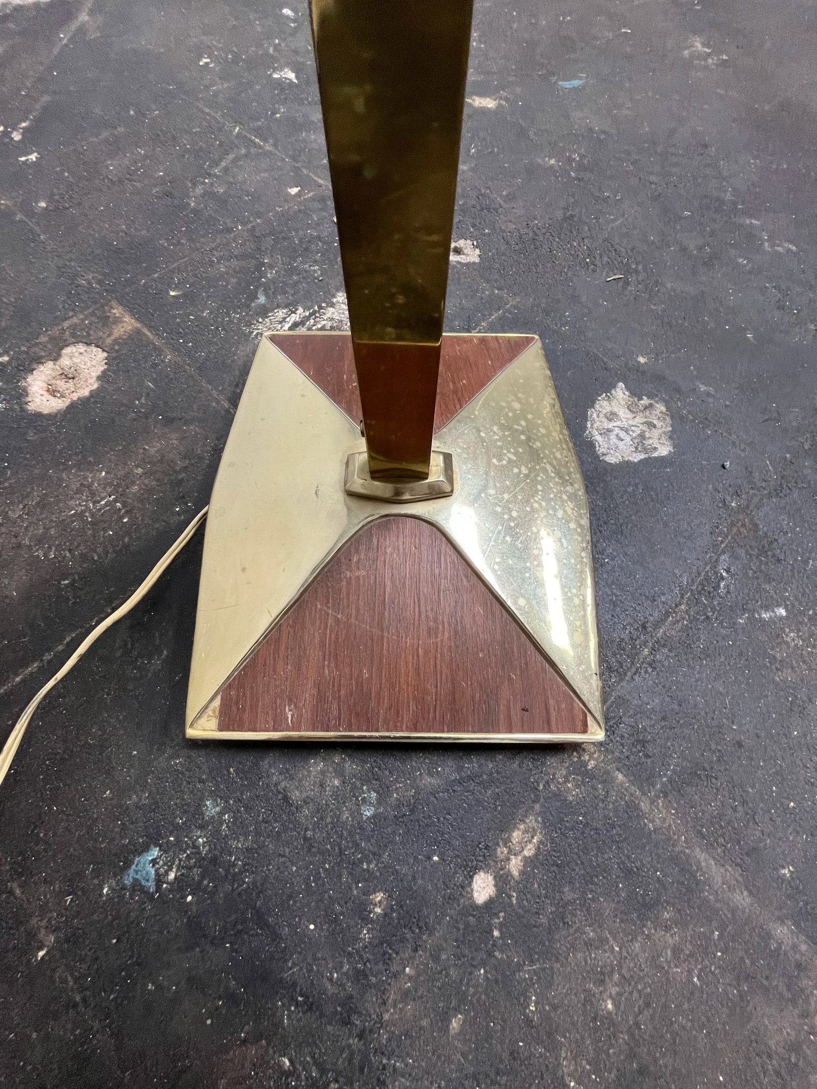 Mid Century Brass Floor Lamp Parzinger Laurel Thurston - 7
