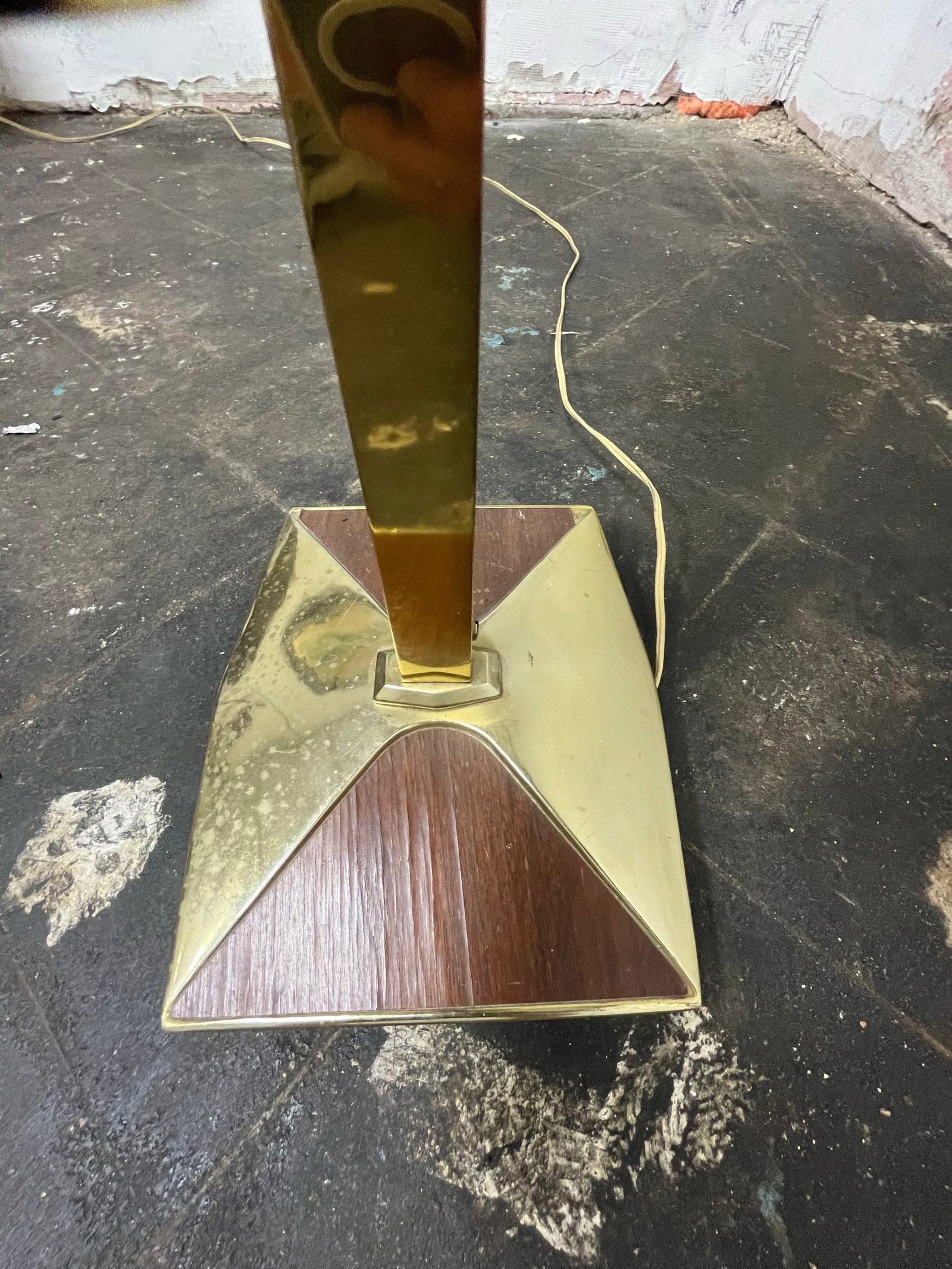 Mid Century Brass Floor Lamp Parzinger Laurel Thurston - 8