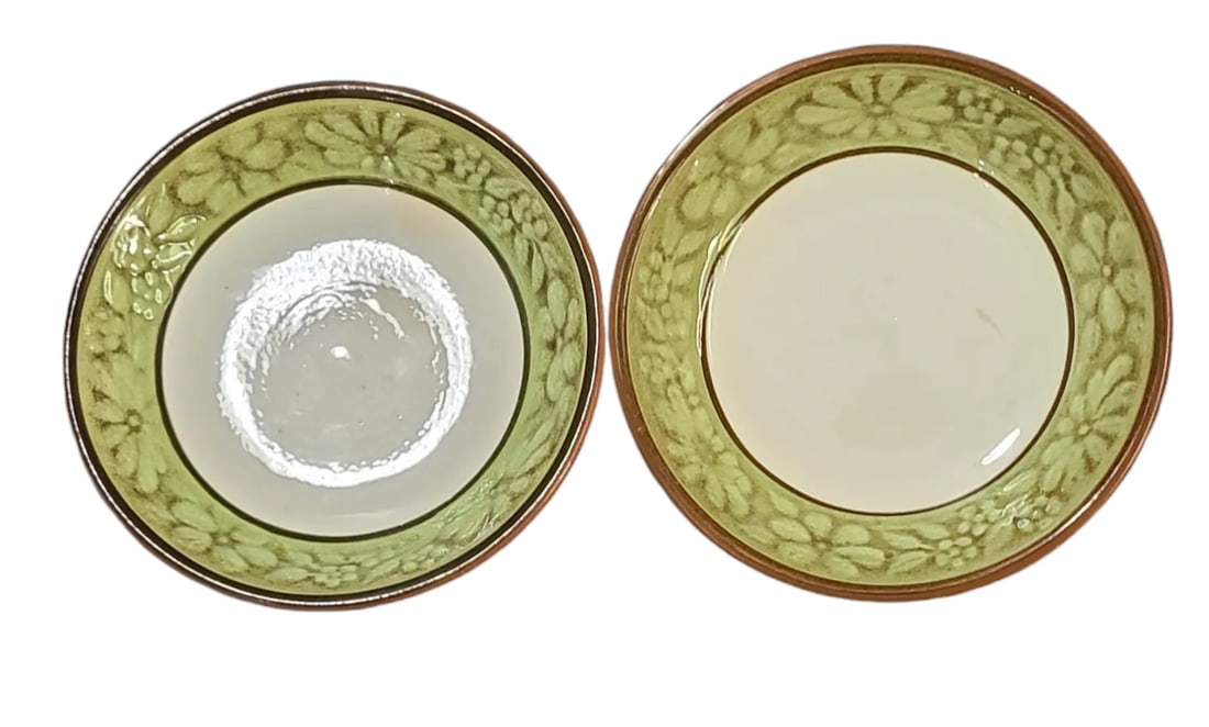 Vintage Pair of Stangl Pottery Hand Painted "Blossom Ring Pattern" Bowls - 6