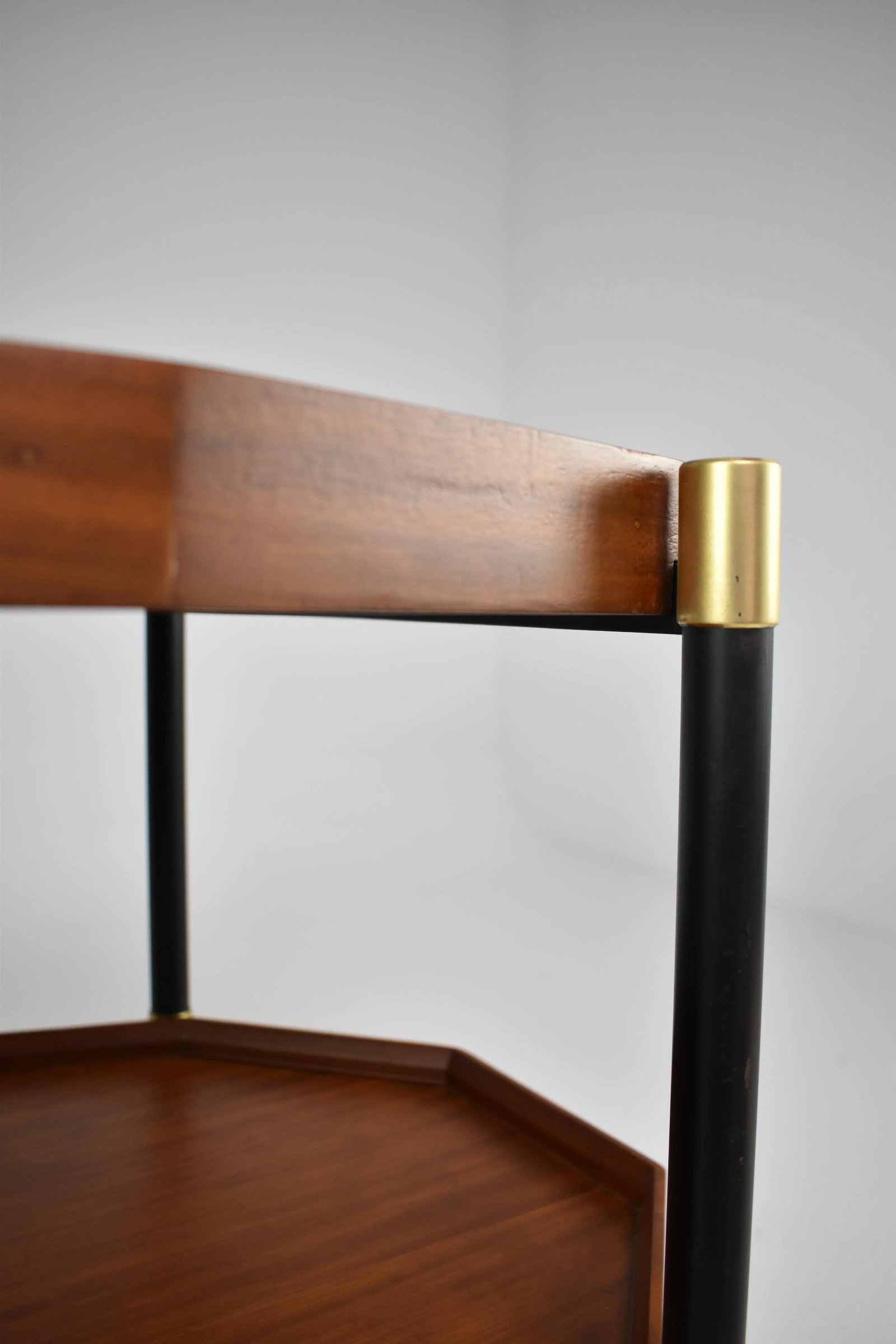 Italian Wood & Metal Trolley by Bergonzi, 1950s - 10