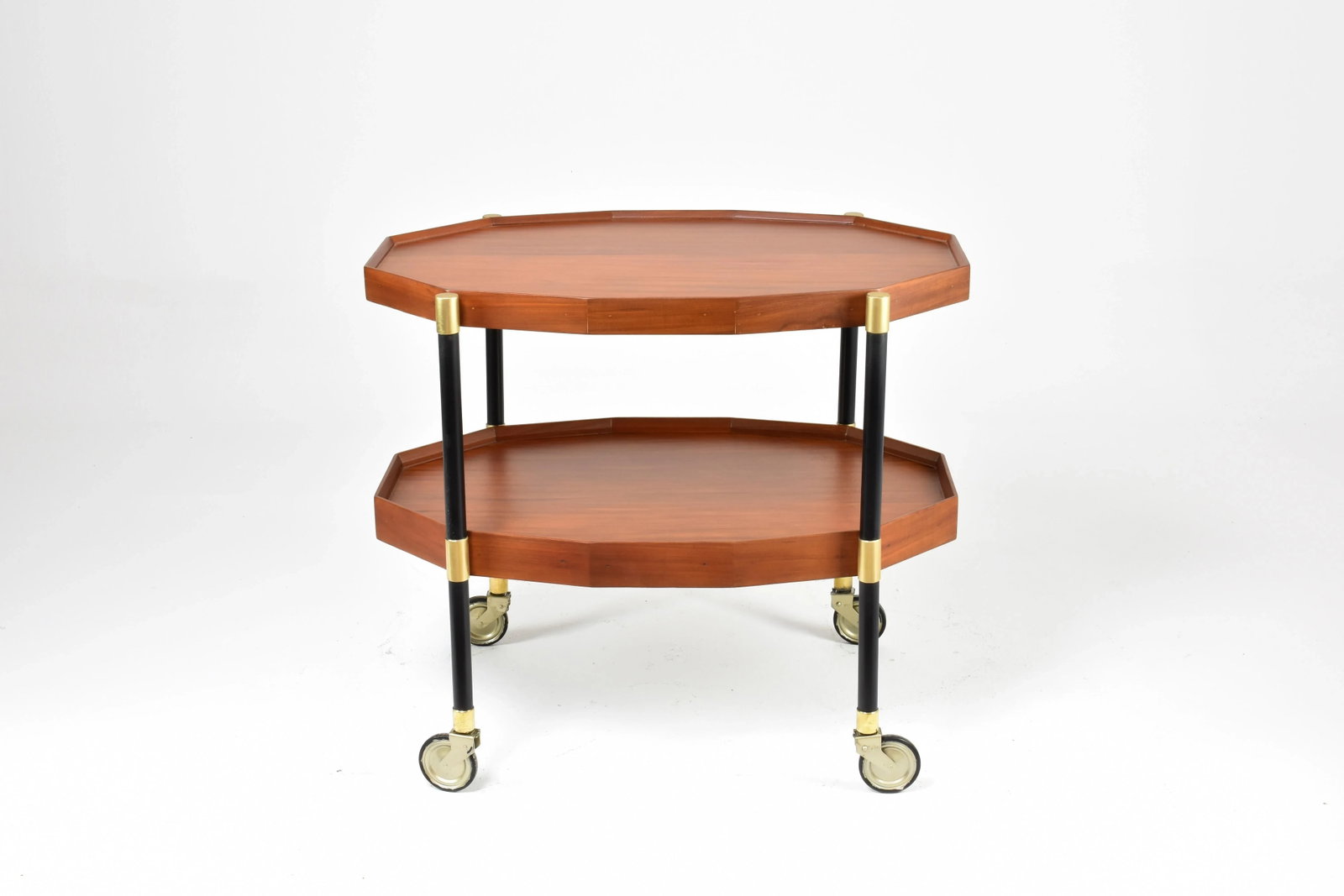 Italian Wood & Metal Trolley by Bergonzi, 1950s - 5