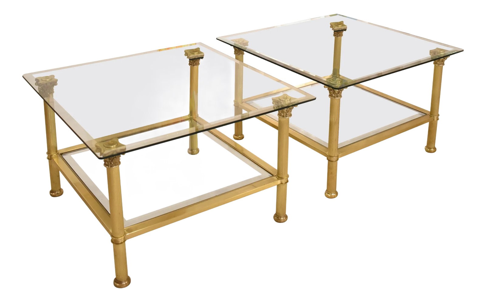 1980s Pair of French Hollywood Regency Coffee Tables Attributed to Maison Jansen (1 of 11)