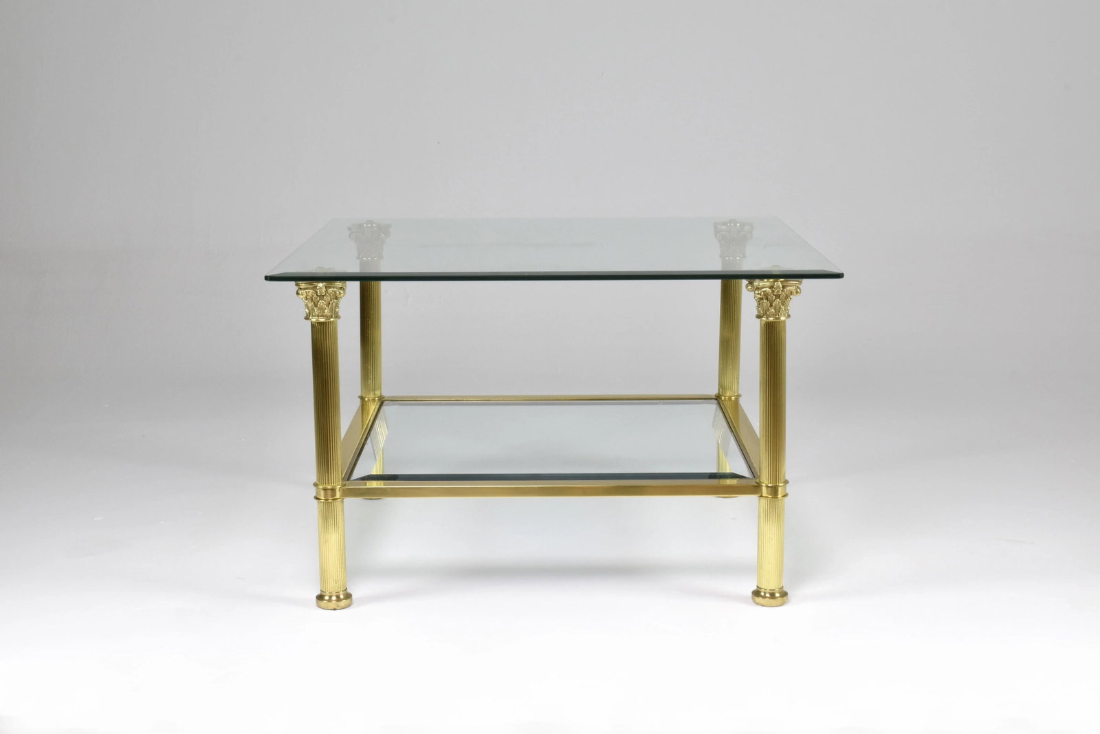 1980s Pair of French Hollywood Regency Coffee Tables Attributed to Maison Jansen - 3