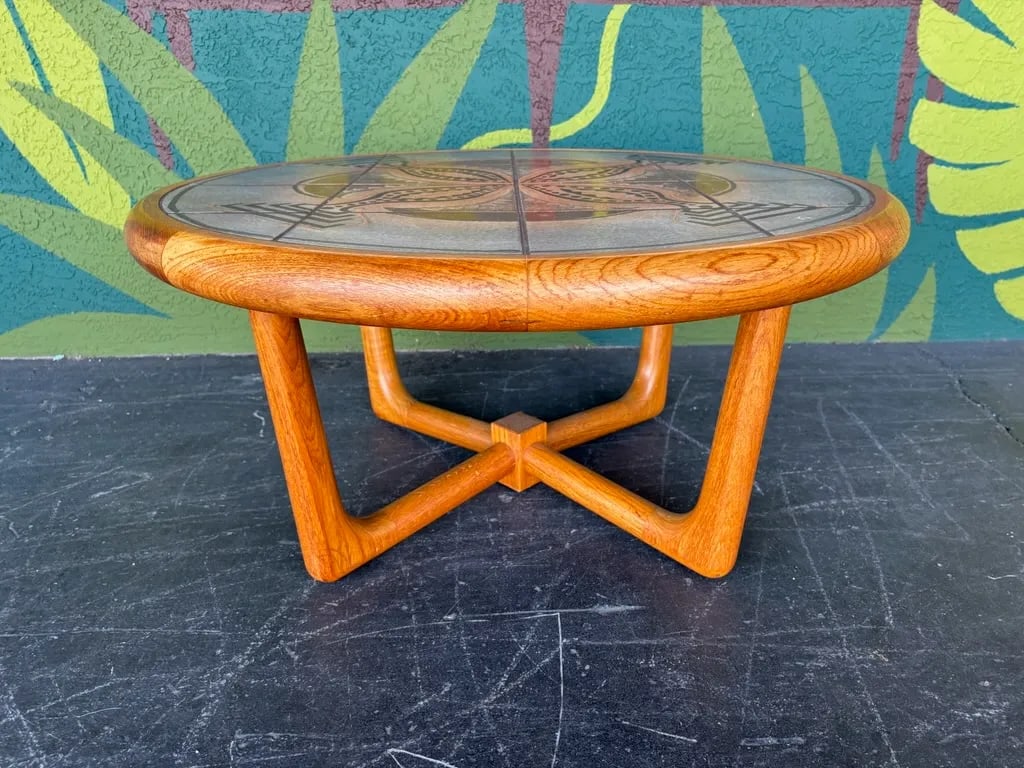 Danish Teak Hm Sofaborde Tile Coffee Table - 3