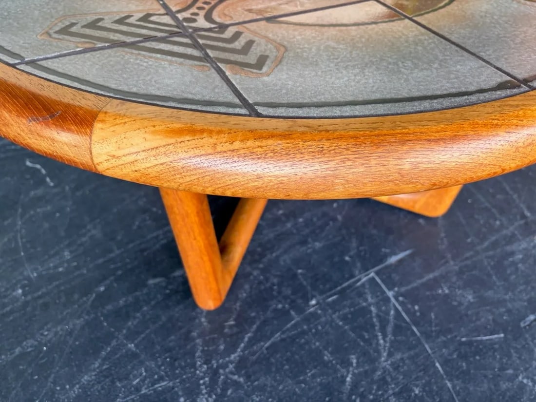 Danish Teak Hm Sofaborde Tile Coffee Table - 6