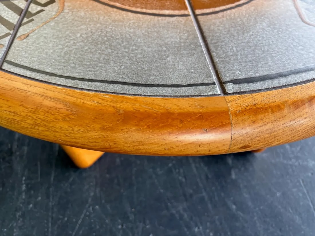 Danish Teak Hm Sofaborde Tile Coffee Table - 8
