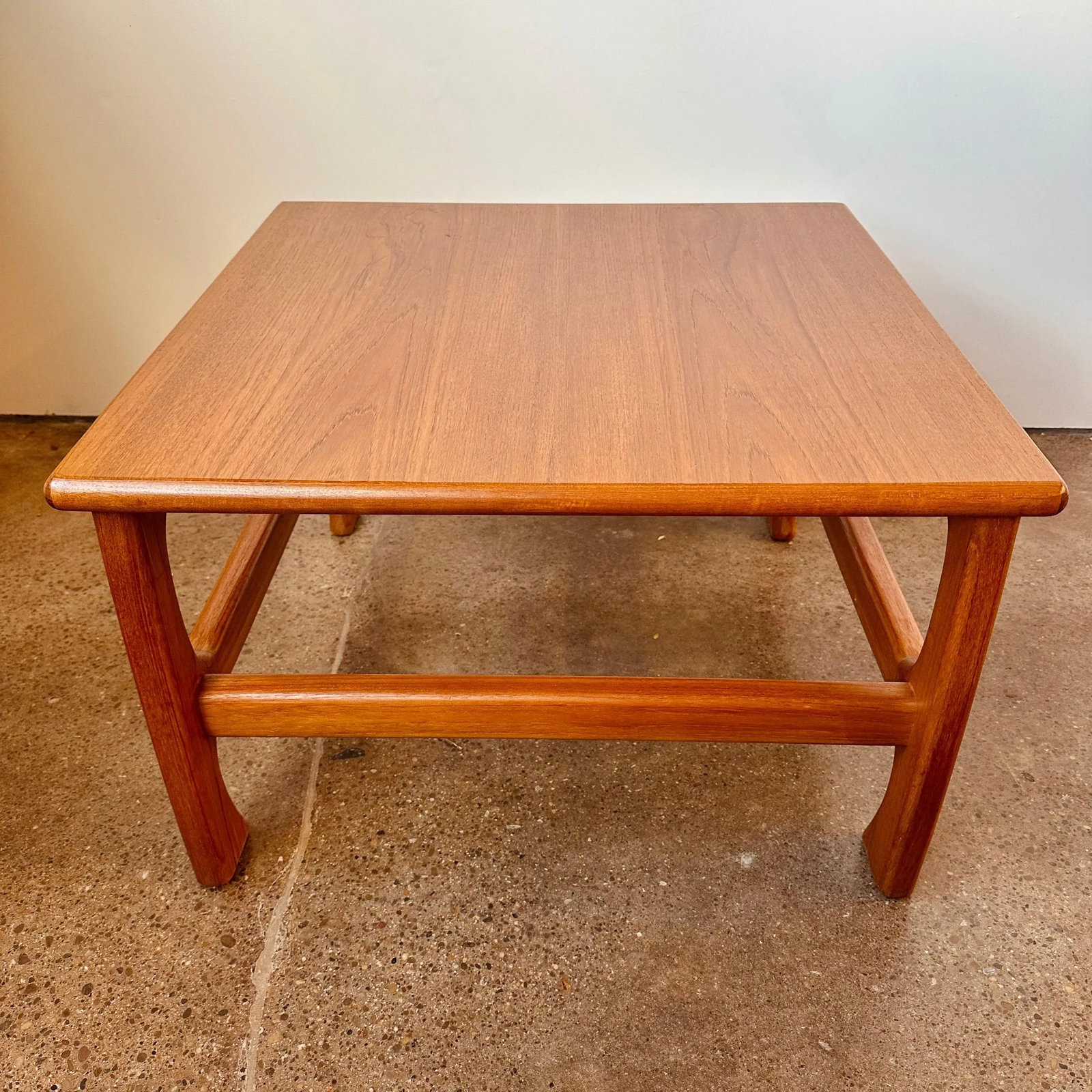 Danish Modern Teak Square Coffee Table - 3