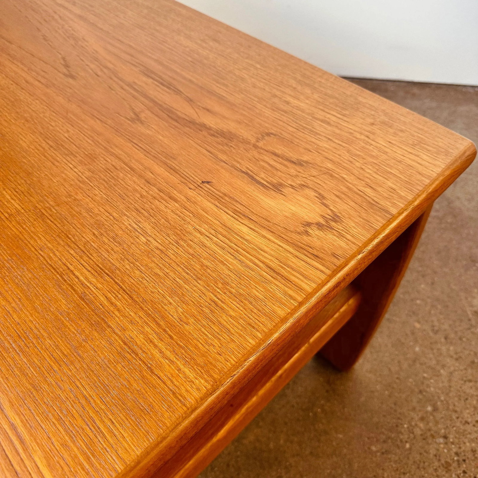 Danish Modern Teak Square Coffee Table - 4