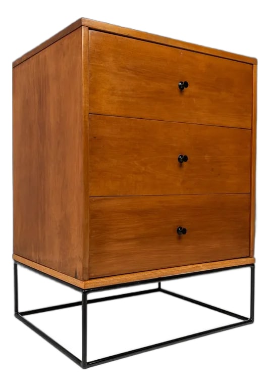 Mid-Century Modern 3-Drawer Dresser / Cabinet in Maple W/ Iron Base by Paul McCobb for Planner Group (1 of 12)