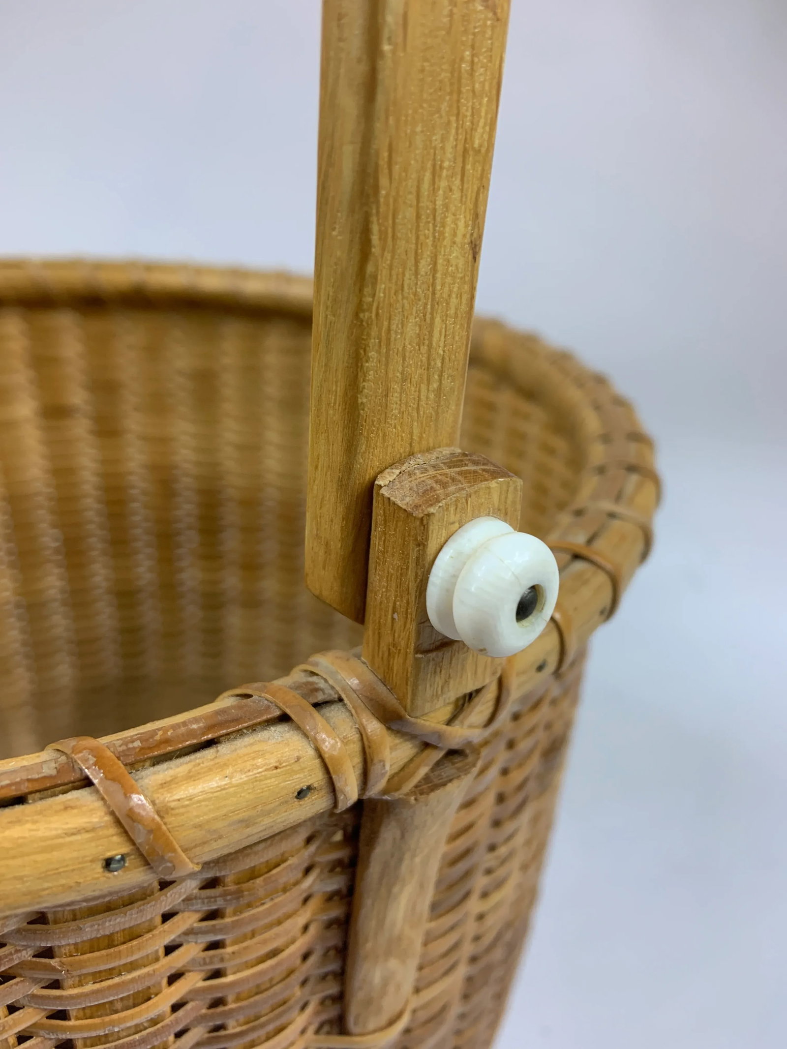 Gerald (Gl) Brown Nantucket Lightship "Cross Rip Jr" Basket (Signed) Vintage 1980s - 3