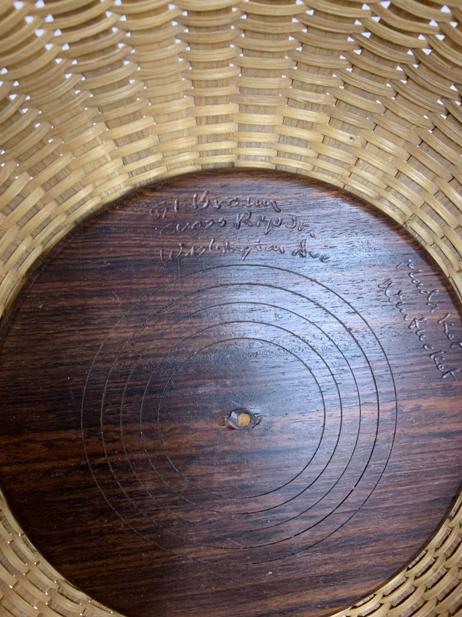 Gerald (Gl) Brown Nantucket Lightship "Cross Rip Jr" Basket (Signed) Vintage 1980s - 7