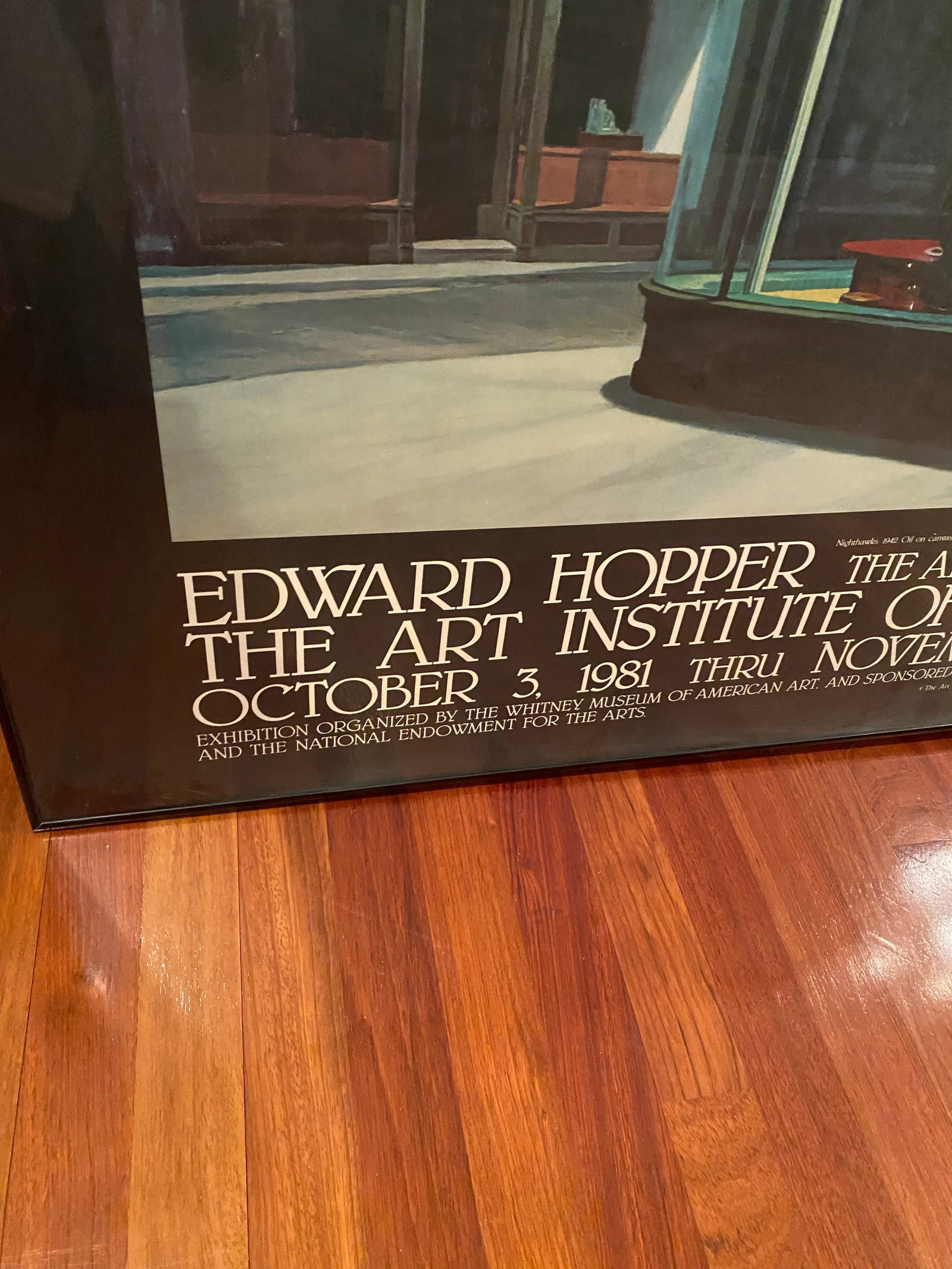 Nighthawks by Dennis Hopper, the Art and the Artist Framed Gallery Poster, 1981 - 3