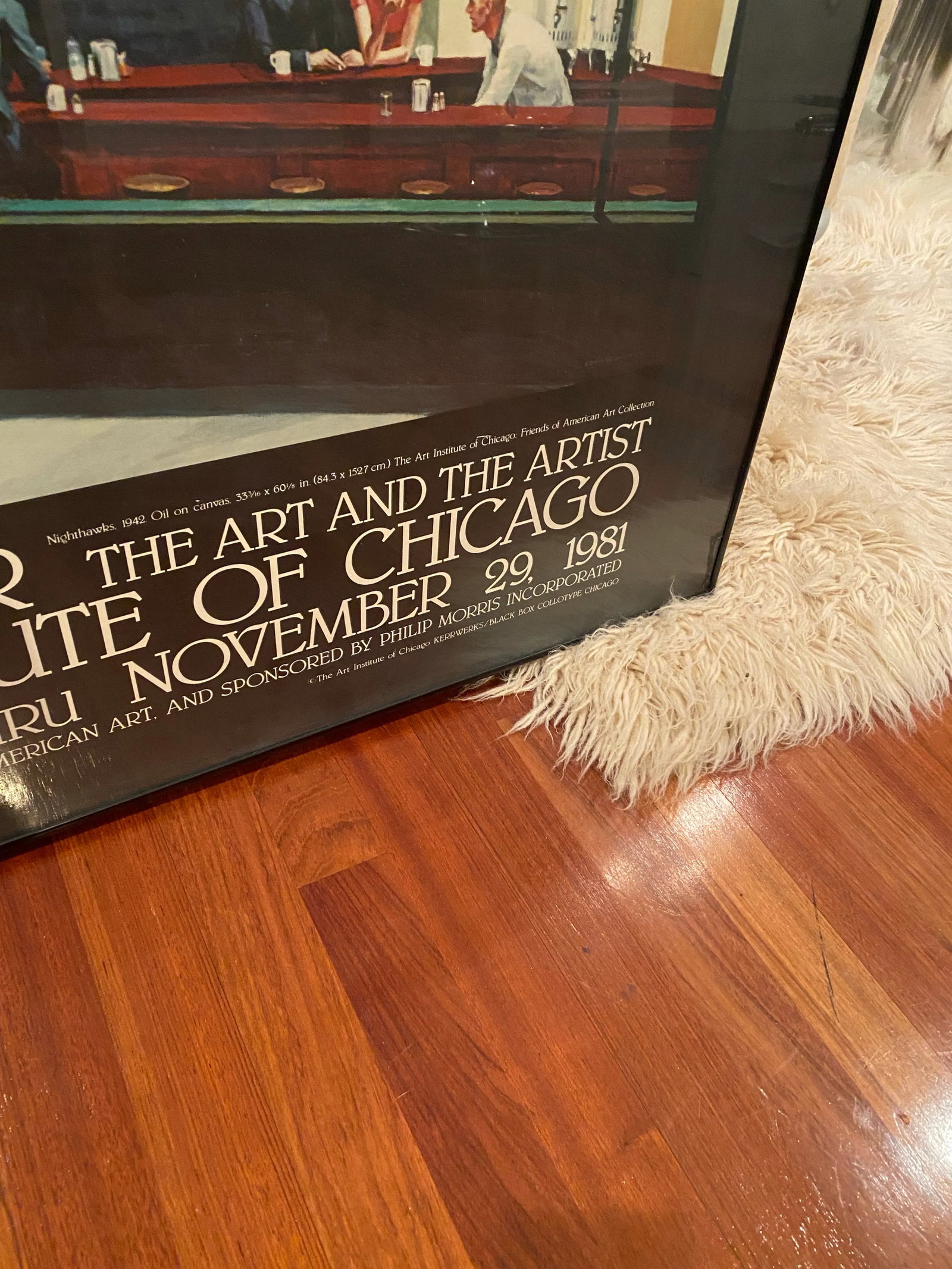 Nighthawks by Dennis Hopper, the Art and the Artist Framed Gallery Poster, 1981 - 4