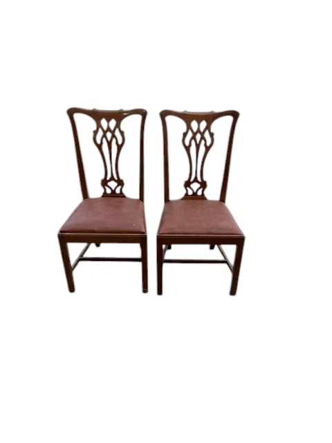 Early 20th Century Set of 6 Scottish Mahogany Chippendale Style Chairs - 3