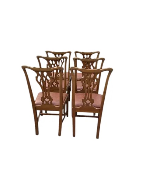 Early 20th Century Set of 6 Scottish Mahogany Chippendale Style Chairs - 5