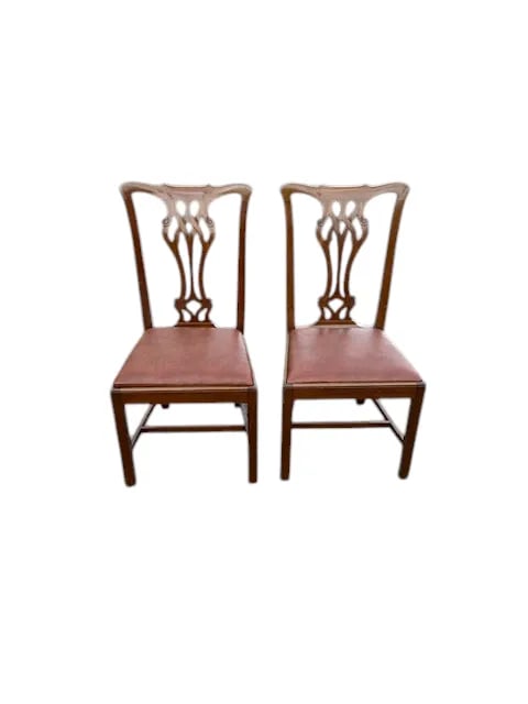 Early 20th Century Set of 6 Scottish Mahogany Chippendale Style Chairs - 6