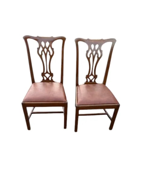 Early 20th Century Set of 6 Scottish Mahogany Chippendale Style Chairs - 7