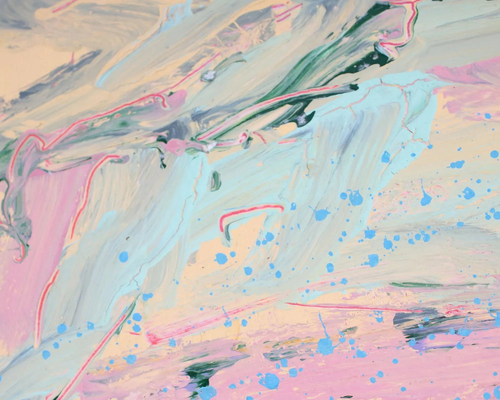1980s Abstract Acrylic on Paper Painting Signed by Harry Hilson - 4
