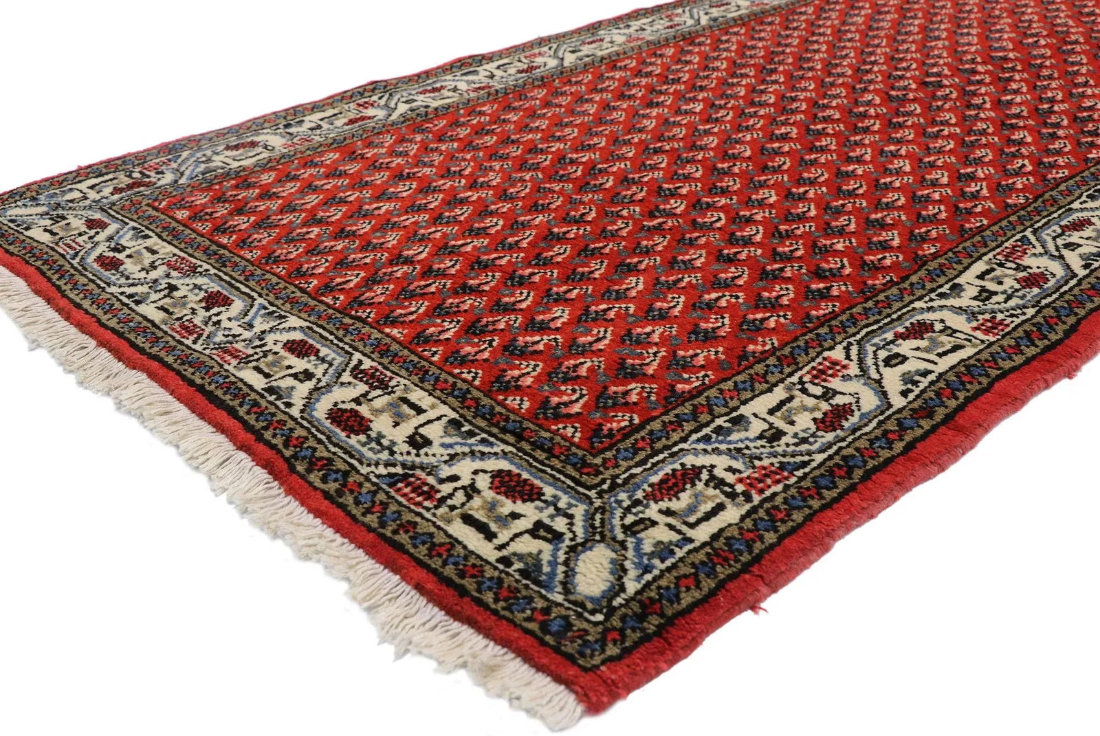 Vintage Persian Saraband Hamadan Runner - 03'02 X 13'10 - 2