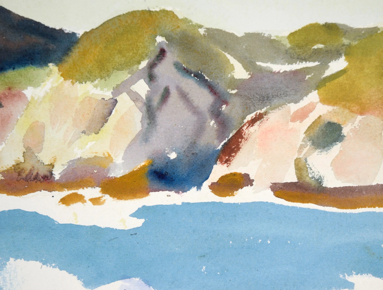 Big Sur Coast Landscape in Watercolor on Paper by Paul Dougherty - 3