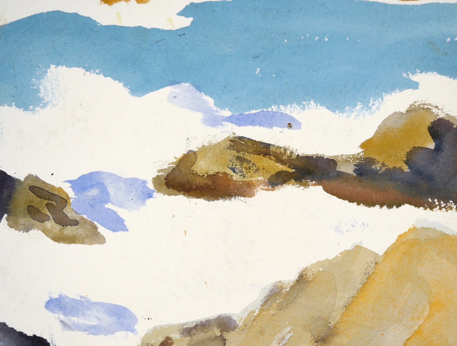Big Sur Coast Landscape in Watercolor on Paper by Paul Dougherty - 6