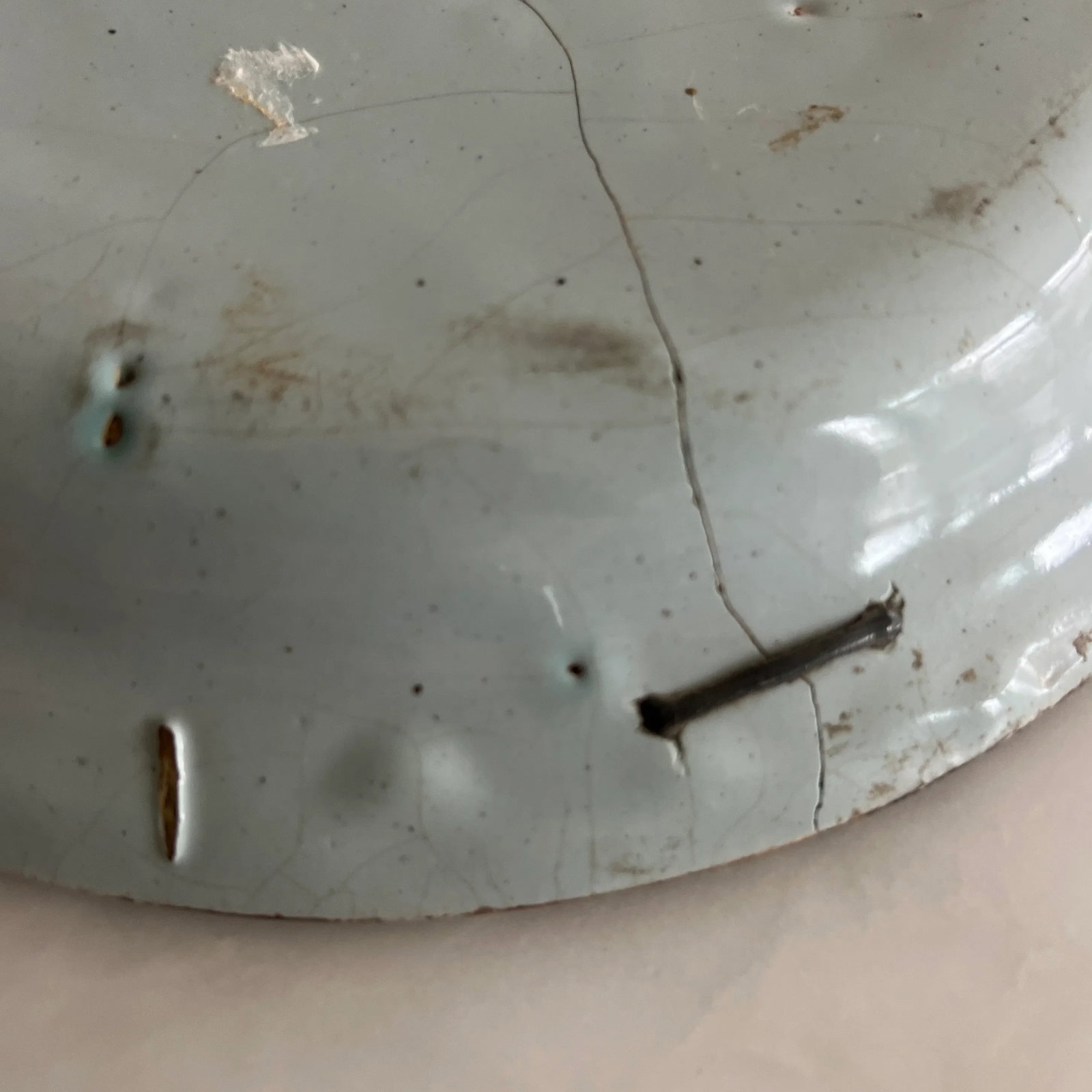Antique 18th Century French Delft Faience Plate - 7