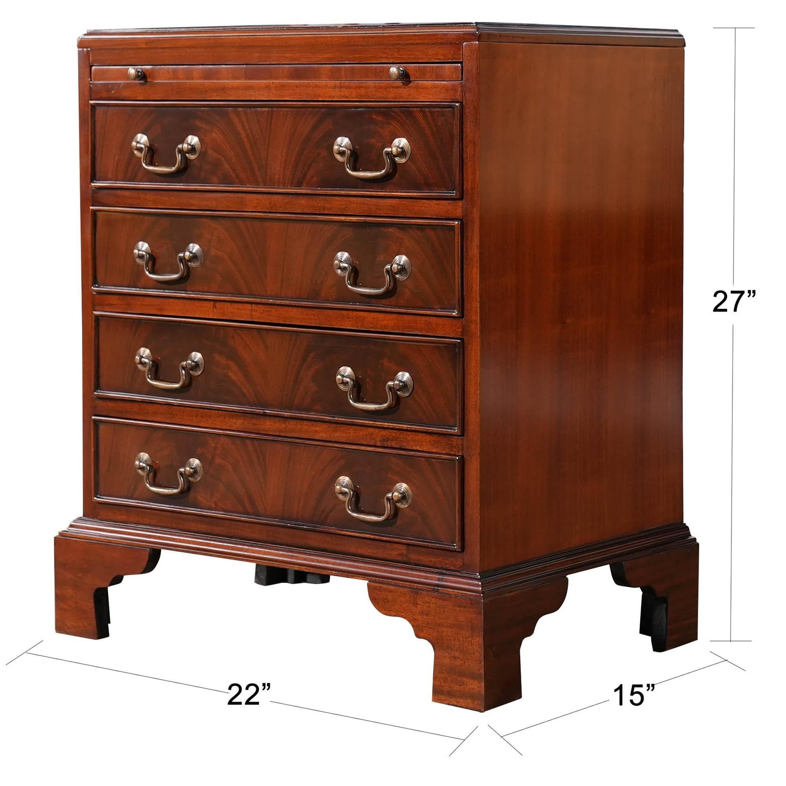 Niagara Furniture Campaign Small Mahogany Chest - 2