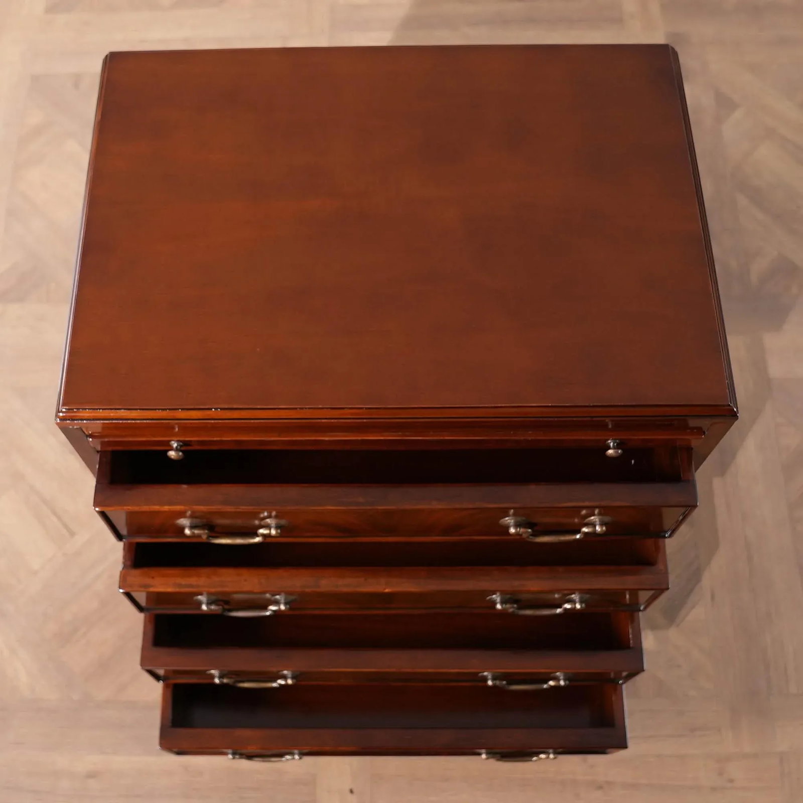 Niagara Furniture Campaign Small Mahogany Chest - 4