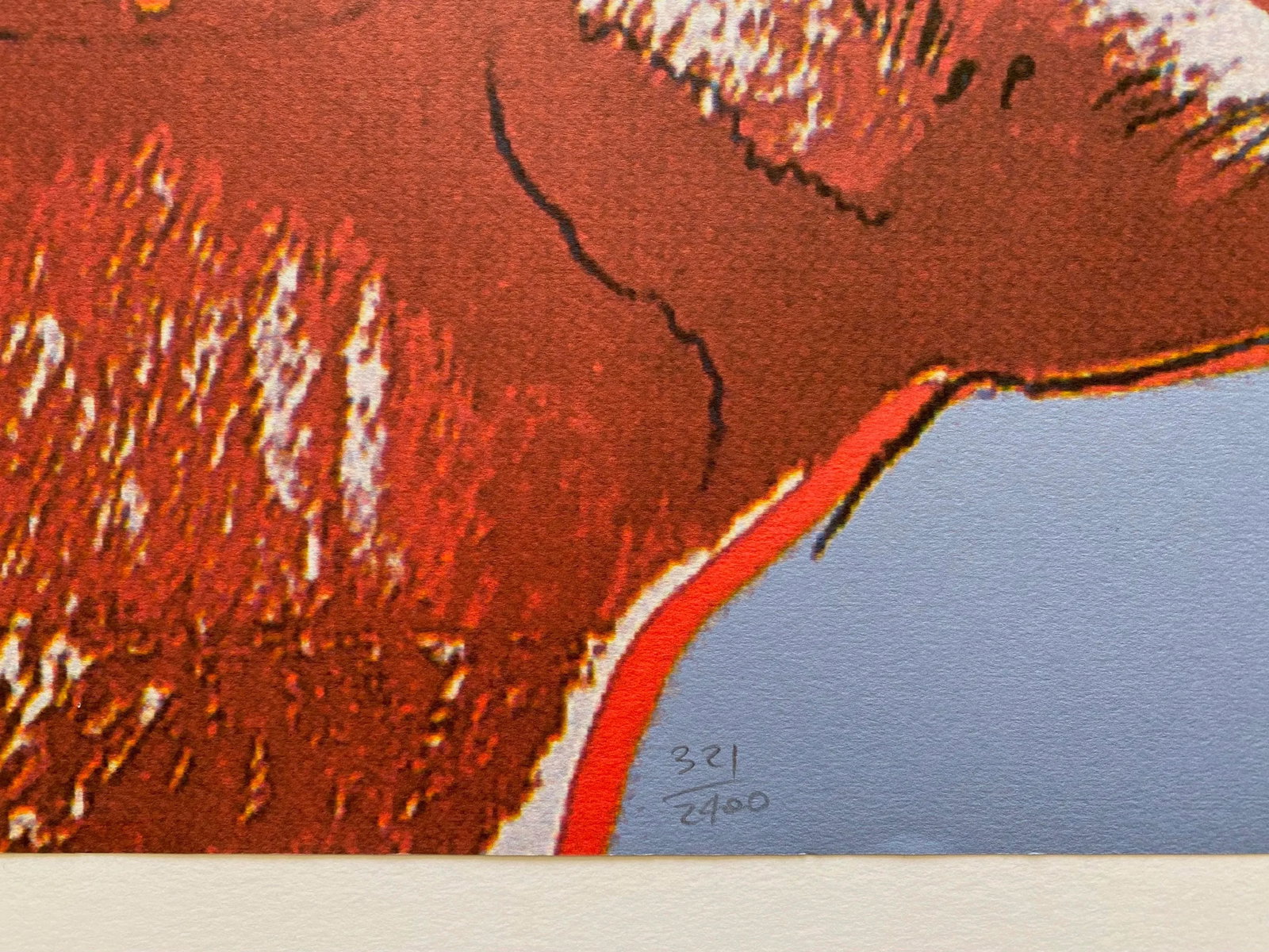 Andy Warhol Vintage 1986 Limited Edition Endangered Species Large Fine Art Lithograph Print " Bighor - 6