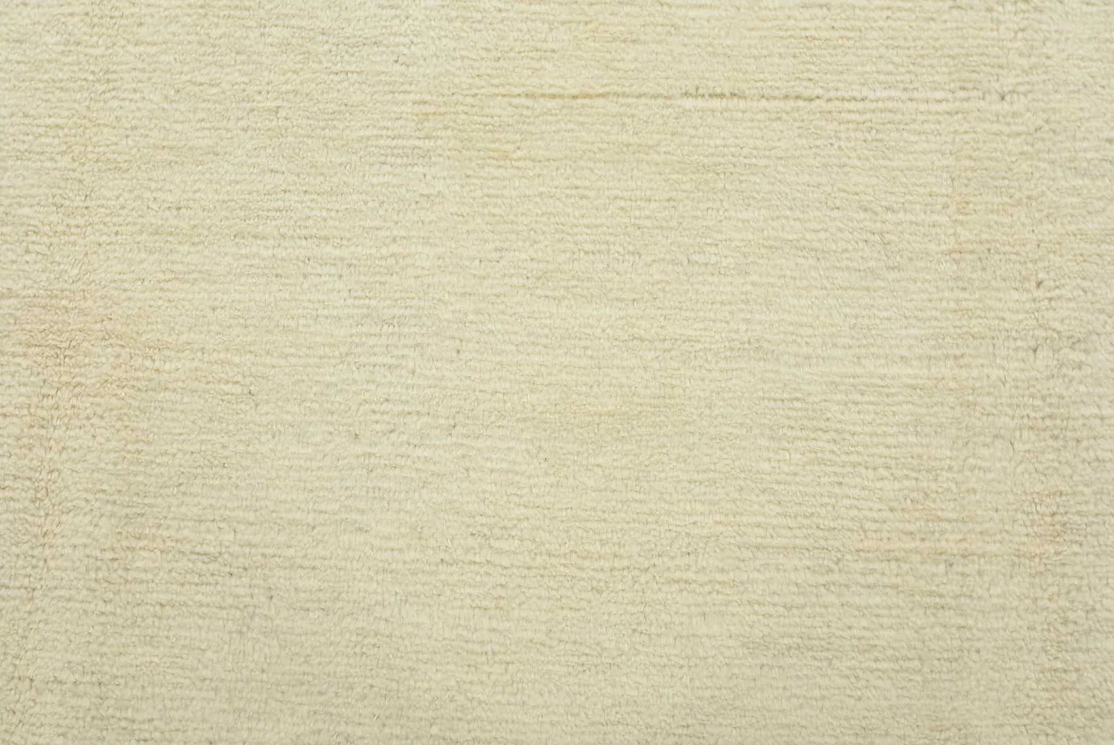 Moroccan Rug 9'1'' X 11'11'' Ivory Wool Contemporary Hand-Knotted Carpet - 5