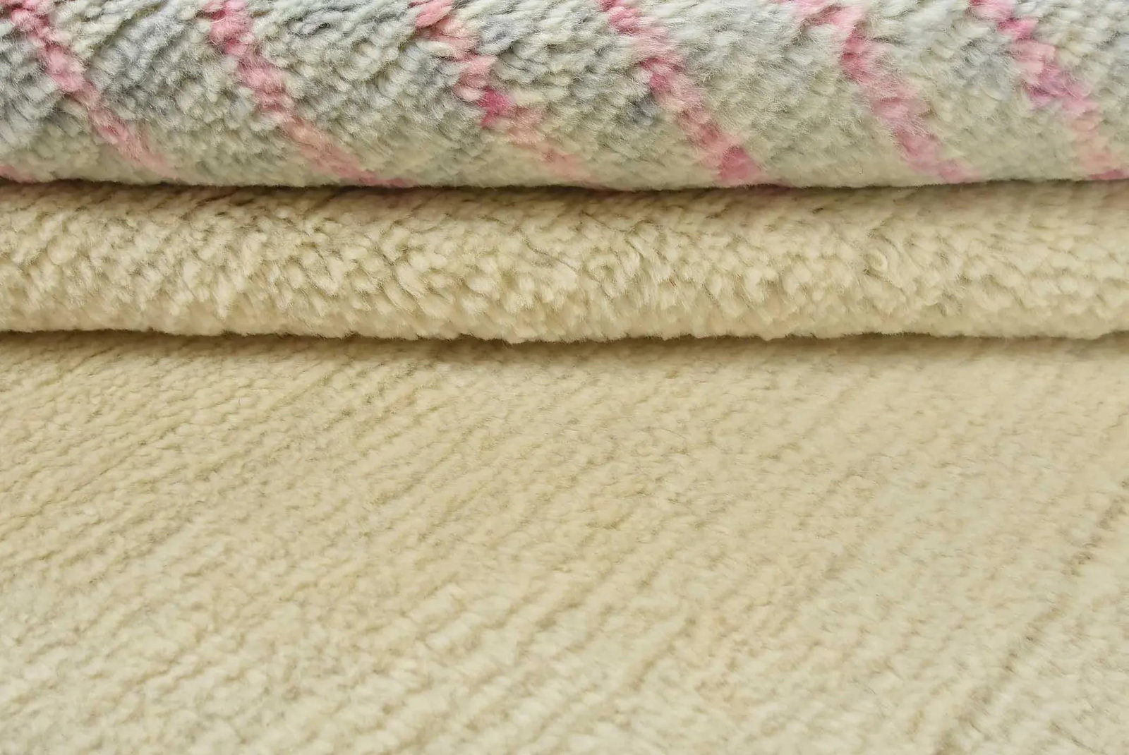 Moroccan Rug 9'1'' X 11'11'' Ivory Wool Contemporary Hand-Knotted Carpet - 7