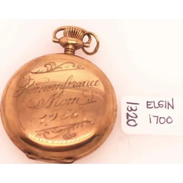 Antique Elgin 14 Karat Yellow Gold Pocket Watch - 3