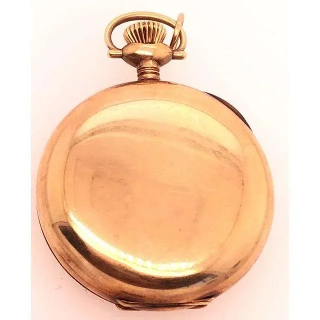 Antique Elgin 14 Karat Yellow Gold Pocket Watch - 4
