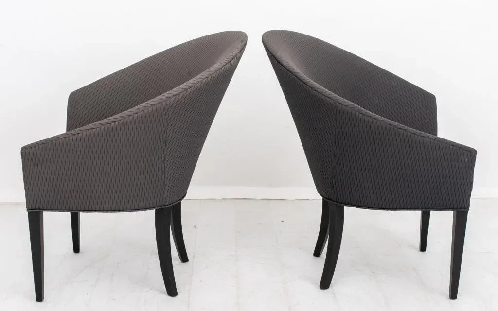 Postmodern Asymmetrical Armchairs, Pair - 3