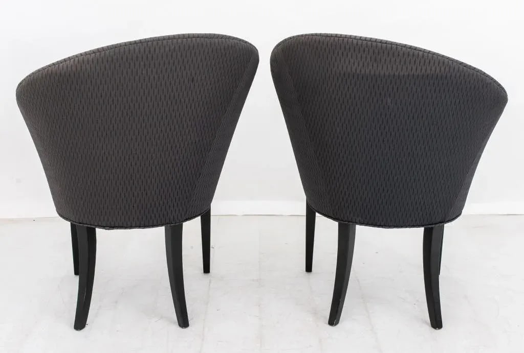 Postmodern Asymmetrical Armchairs, Pair - 4