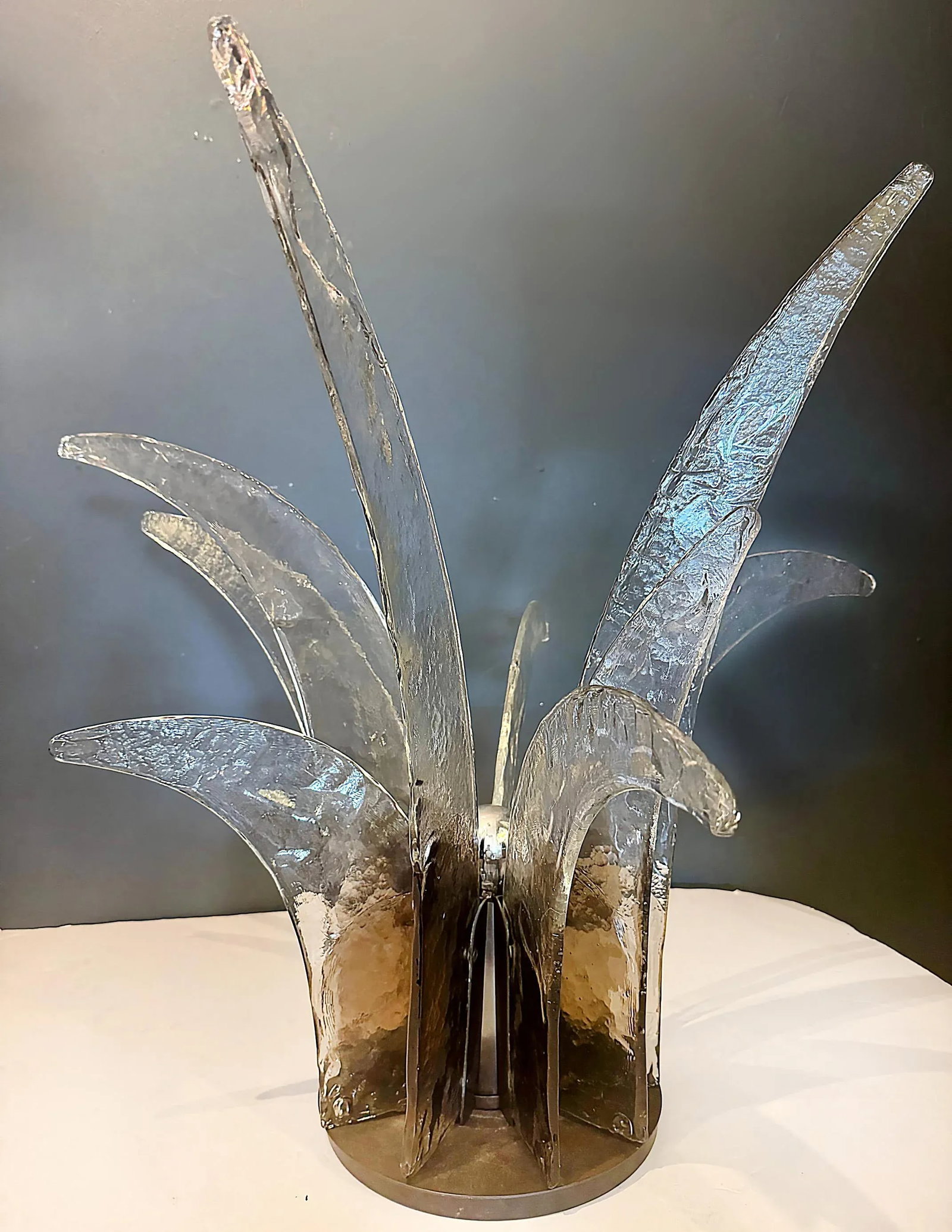 Mazzega Lampara Lt 365 Da Tavolo Table Lamp Sculpture, Circa 1970 - 7