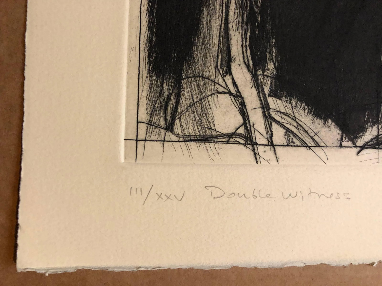 Will PetersenBeat Artist "Double Witness" Lithograph Etching Lakeside Studio Chicago - 3
