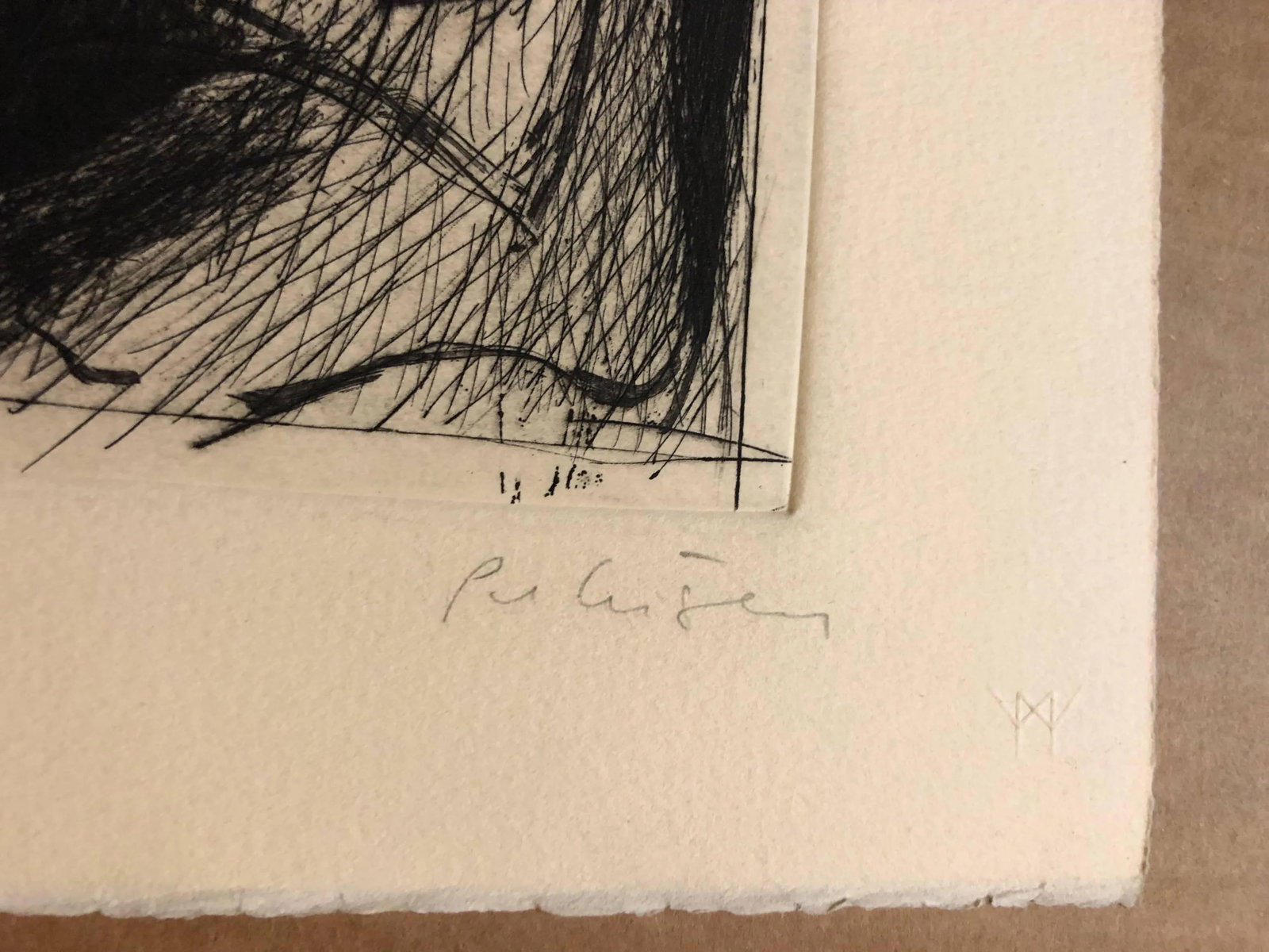 Will PetersenBeat Artist "Double Witness" Lithograph Etching Lakeside Studio Chicago - 4