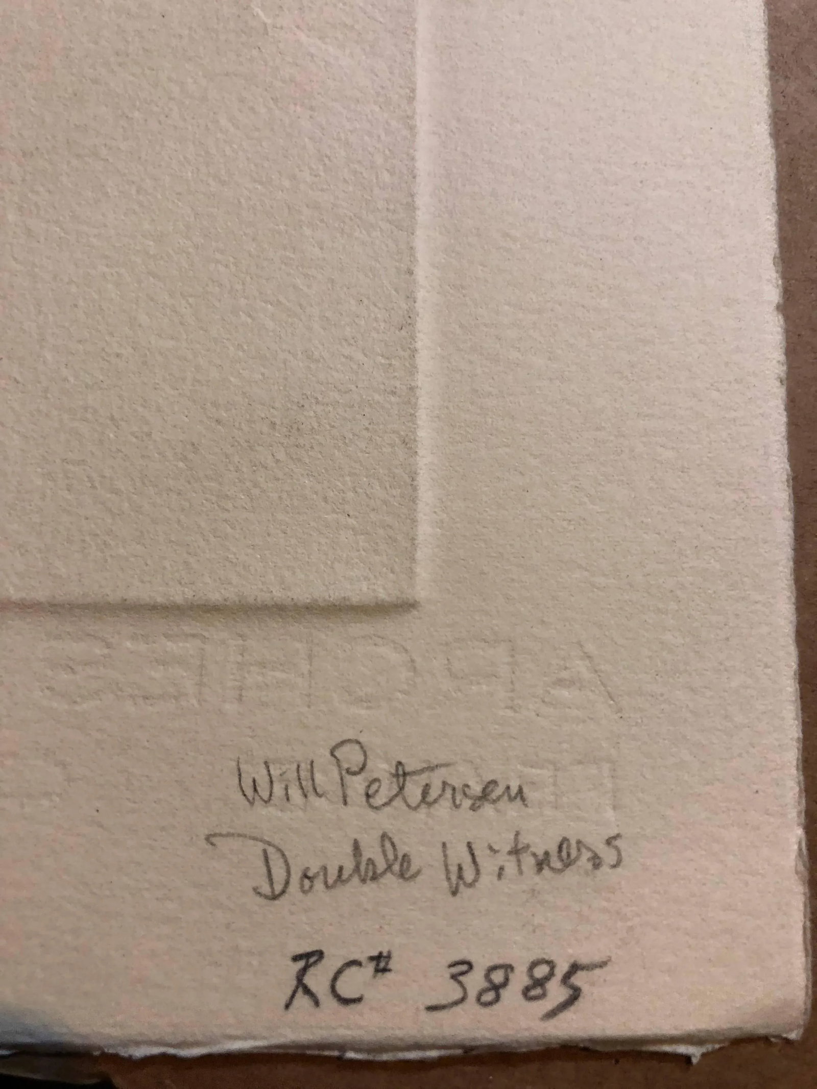Will PetersenBeat Artist "Double Witness" Lithograph Etching Lakeside Studio Chicago - 5