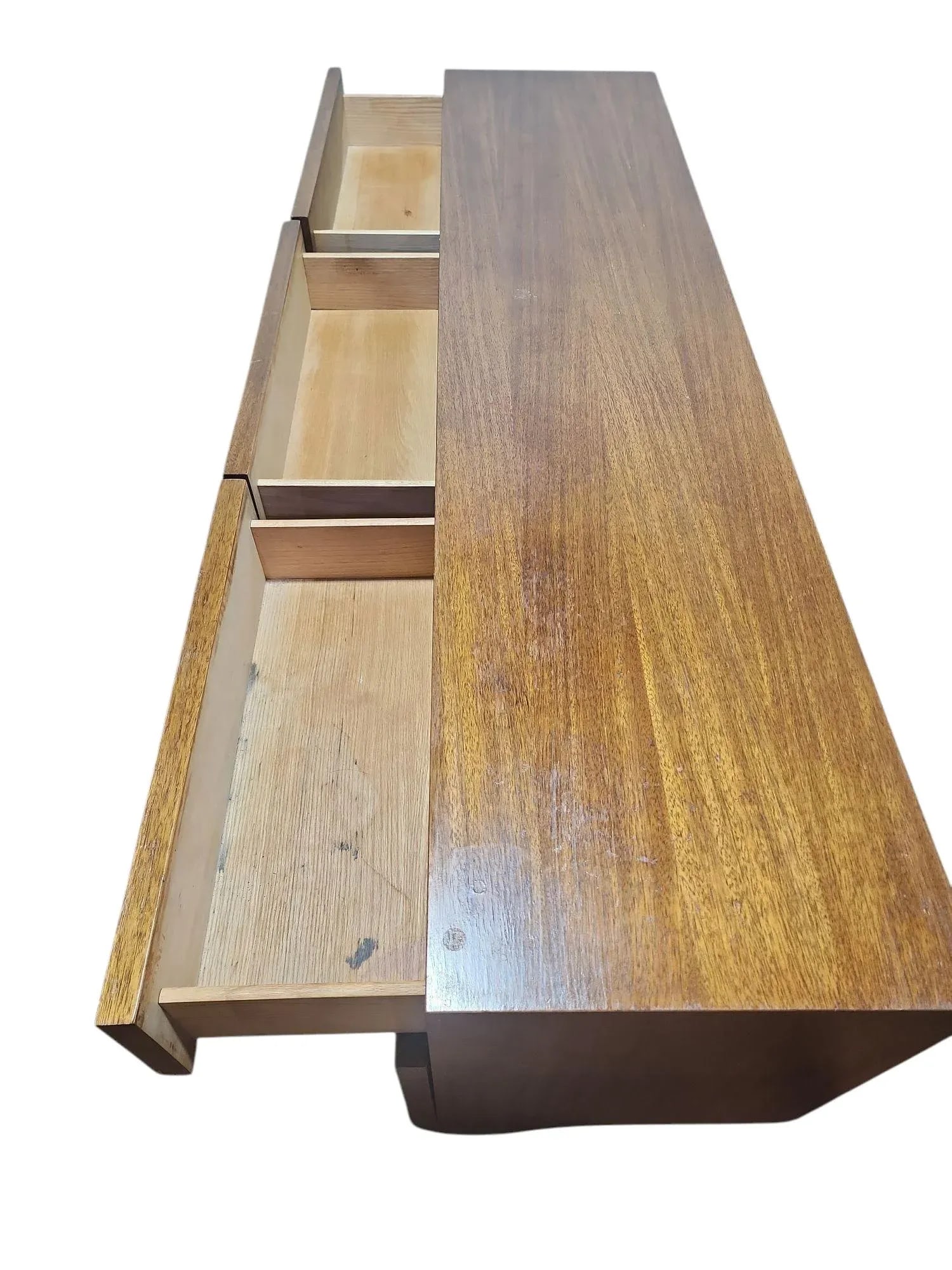 1950s Mid Century Modern Merton Gershun for American of Martinsville Triple Dresser Lowboy - 3