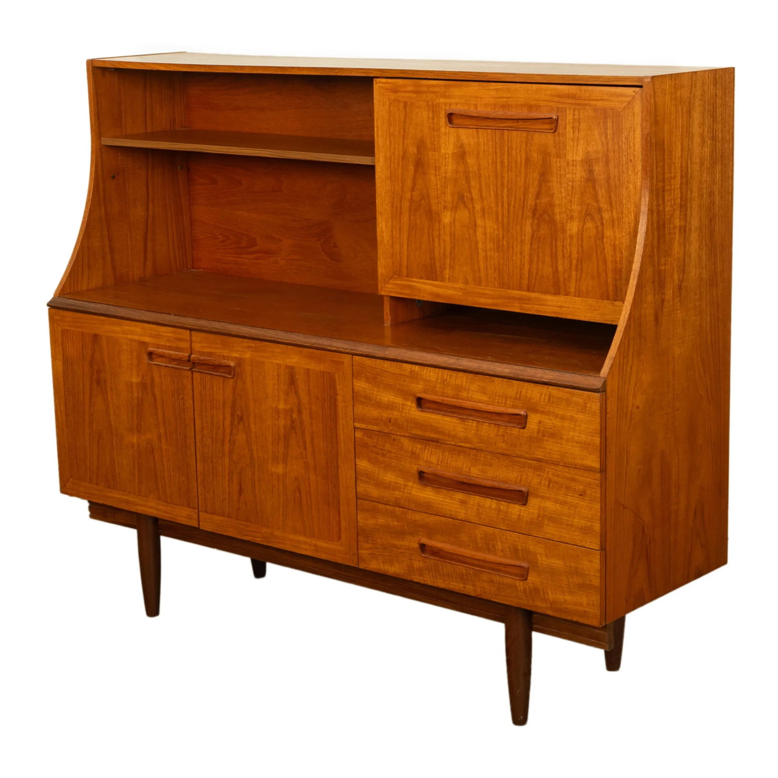 Mid Century Modern Danish Style Teak Credenza Bar Sideboard Buffet G Plan 1960s - 2
