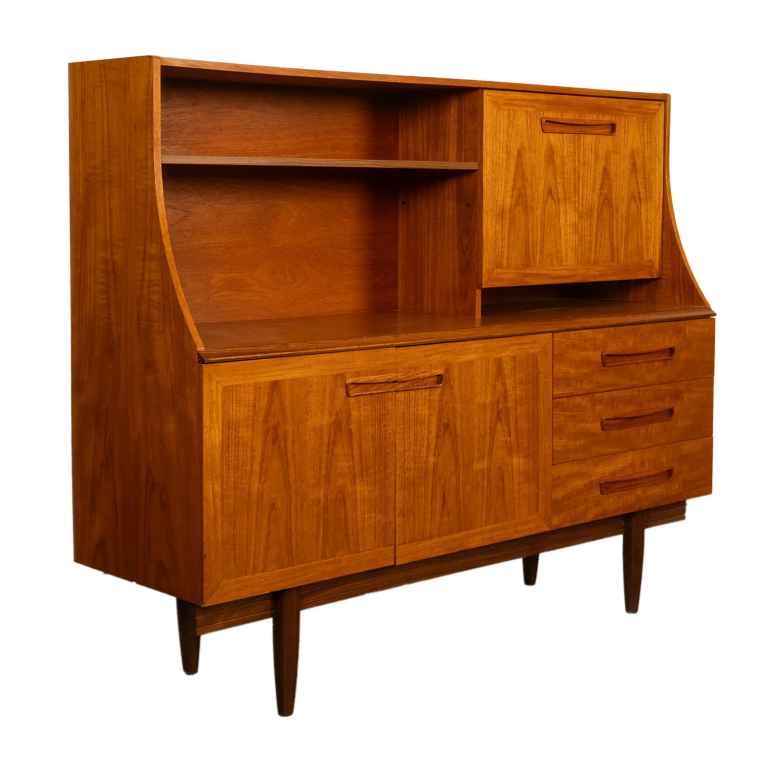 Mid Century Modern Danish Style Teak Credenza Bar Sideboard Buffet G Plan 1960s - 3